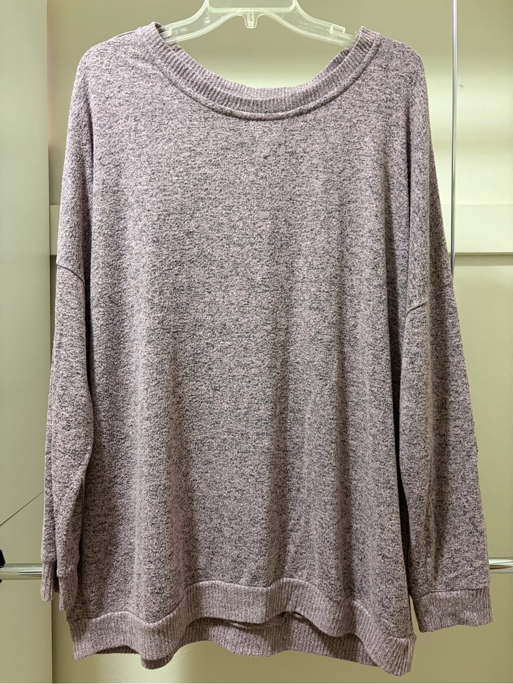 Women’s Crewneck Sweater - Light Heather Mauve
